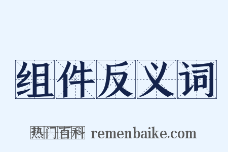 组件反义词是什么意思的图片